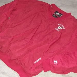 Vintage Wisconsin Badgers Hockey Windbreaker